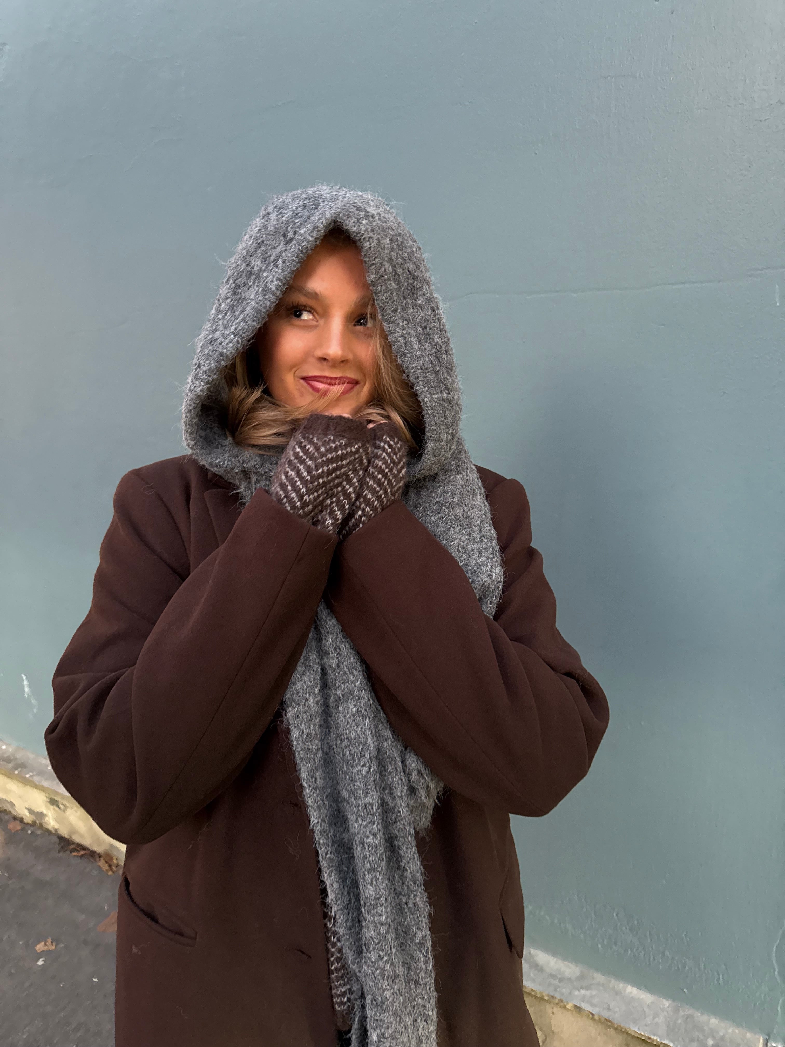 OBJMILU Headwear - Medium Grey Melange